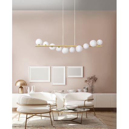 Azzardo AZ4409 - Loftlampe på kabel SYBILLA 7xG9/25W/230V i guld