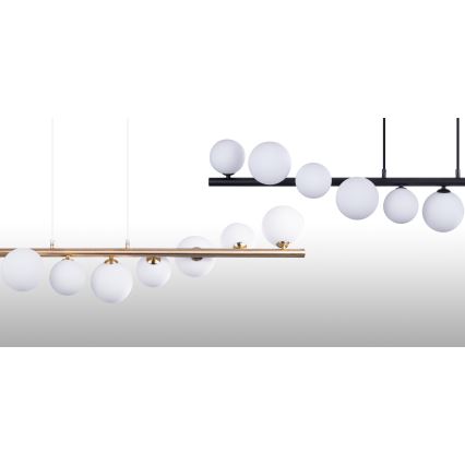 Azzardo AZ4409 - Loftlampe på kabel SYBILLA 7xG9/25W/230V i guld