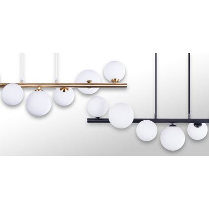Azzardo AZ4409 - Loftlampe på kabel SYBILLA 7xG9/25W/230V i guld
