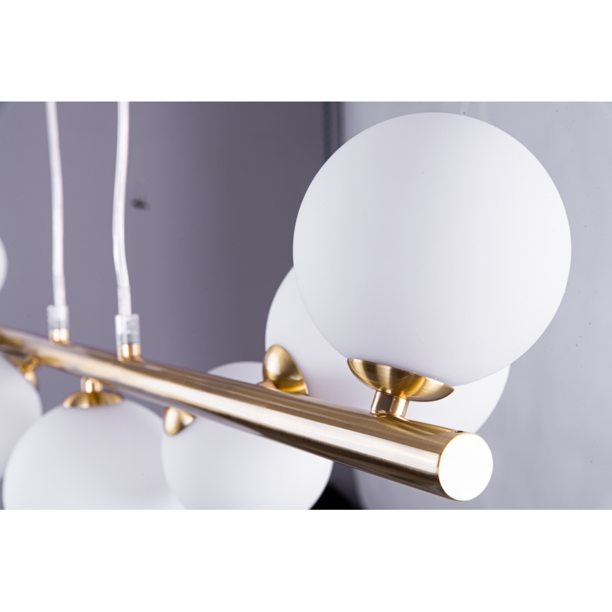 Azzardo AZ4409 - Loftlampe på kabel SYBILLA 7xG9/25W/230V i guld