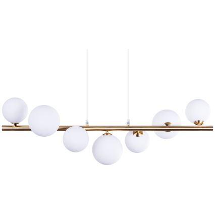 Azzardo AZ4409 - Loftlampe på kabel SYBILLA 7xG9/25W/230V i guld