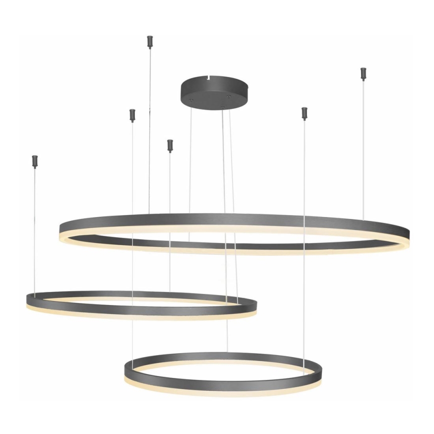 Azzardo AZ4707 - LED-pendel med wireophæng HALO LED/130W/230V sort