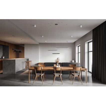 Azzardo AZ4707 - LED-pendel med wireophæng HALO LED/130W/230V sort