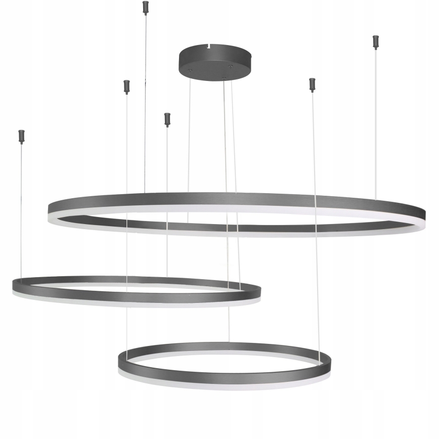 Azzardo AZ4707 - LED-pendel med wireophæng HALO LED/130W/230V sort