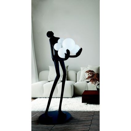 Azzardo AZ4985 - Gulvlampe ATLAS 6xE14/50W/230V 180 cm resin