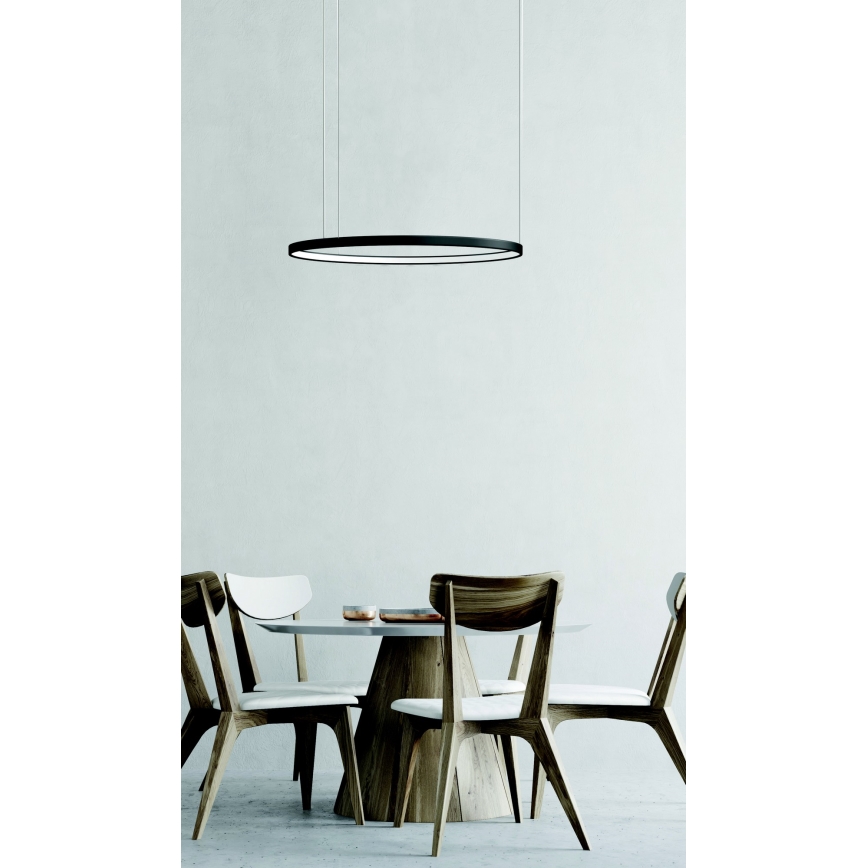 Azzardo AZ5016 - LED pendel dæmpbar AGNES LED/38W/230V diameter 48 cm sort
