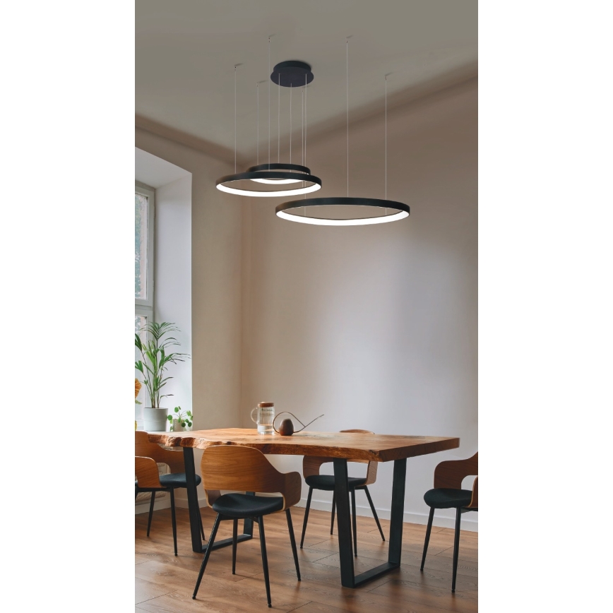Azzardo AZ5027 - LED pendel AMANDA LED/150W/230V sort