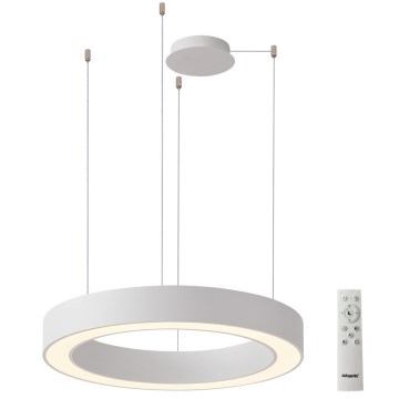 Azzardo AZ5052 - LED dæmpbar pendel på kabel MARCO LED/100W/230V hvid + fjernbetjening