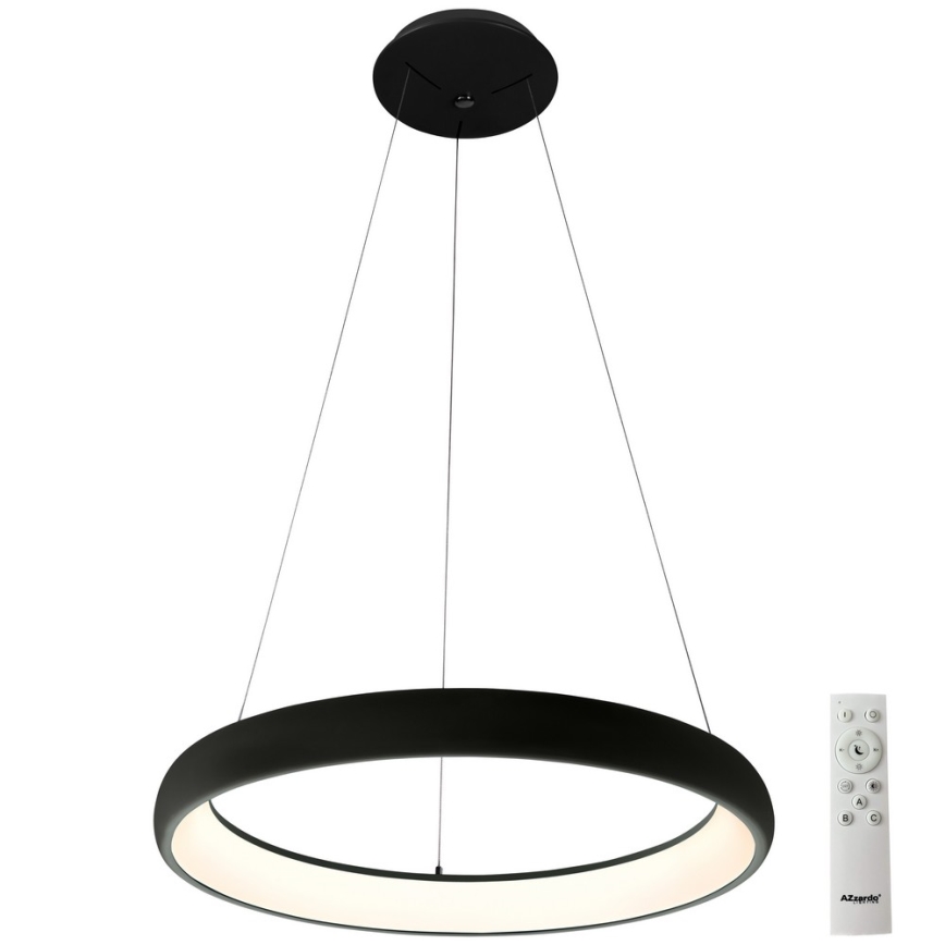 Azzardo AZ5060 - LED pendel dæmpbar ANTONIO LED/32W/230V sort + fjernbetjening