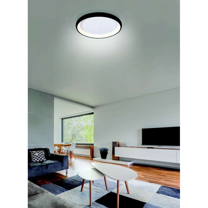 Azzardo AZ5069 - LED loftlampe dæmpbar ANTONIO LED/32W/230V sort + fjernbetjening
