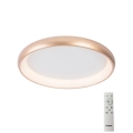 Azzardo AZ5070 - LED dæmpbar loftlampe ANTONIO LED/32W/230V guld + fjernbetjening