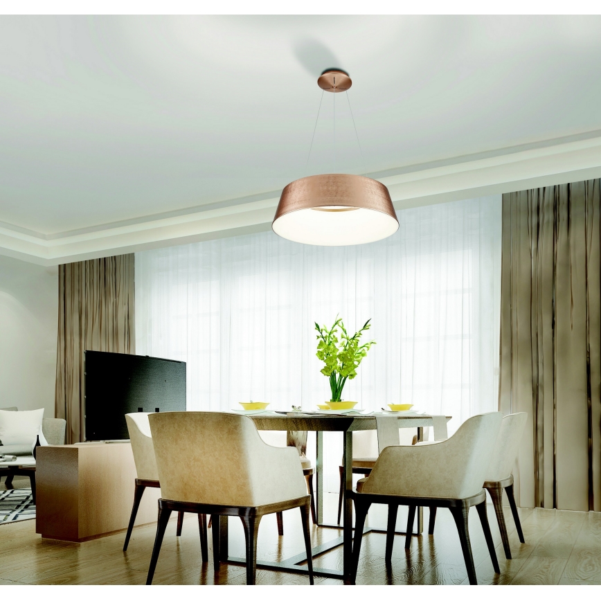 Azzardo AZ5095 - LED pendel dæmpbar EMMA LED/60W/230V guldfarvet + fjernbetjening