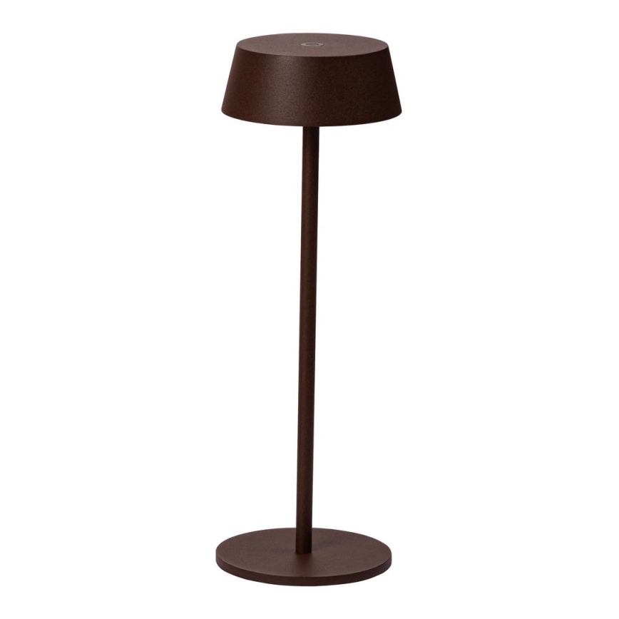 Azzardo AZ5336 - LED Udendørs Dæmpbar Genopladelig Lampe GILBERTO LED/2W/5V IP54 brun