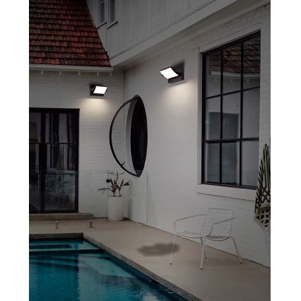 Azzardo AZ5340 - LED Udendørs Væglampe med Sensor DURANTE LED/21W/230V IP54