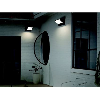 Azzardo AZ5340 - LED Udendørs Væglampe med Sensor DURANTE LED/21W/230V IP54