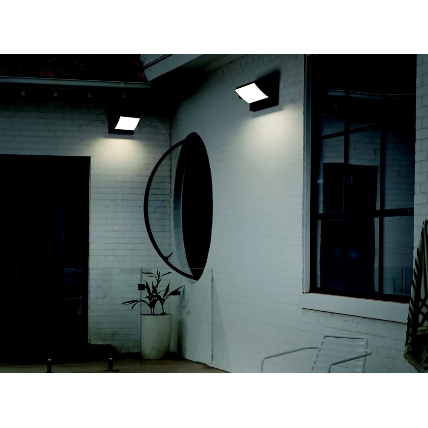 Azzardo AZ5340 - LED Udendørs Væglampe med Sensor DURANTE LED/21W/230V IP54
