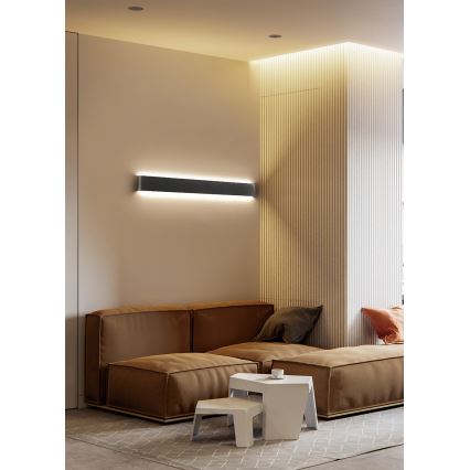 Azzardo AZ5341 - LED væglampe GALASSO LED/36W/230V 110 cm sort