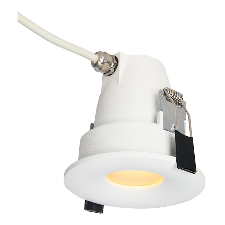 Azzardo AZ5389 - Indbygningslampe til badeværelse ROMOLO 1xGU10/50W/230V IP65 hvid