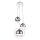 Azzardo - Udskiftningsglas til lysekrone BALL - stor diameter 24 cm