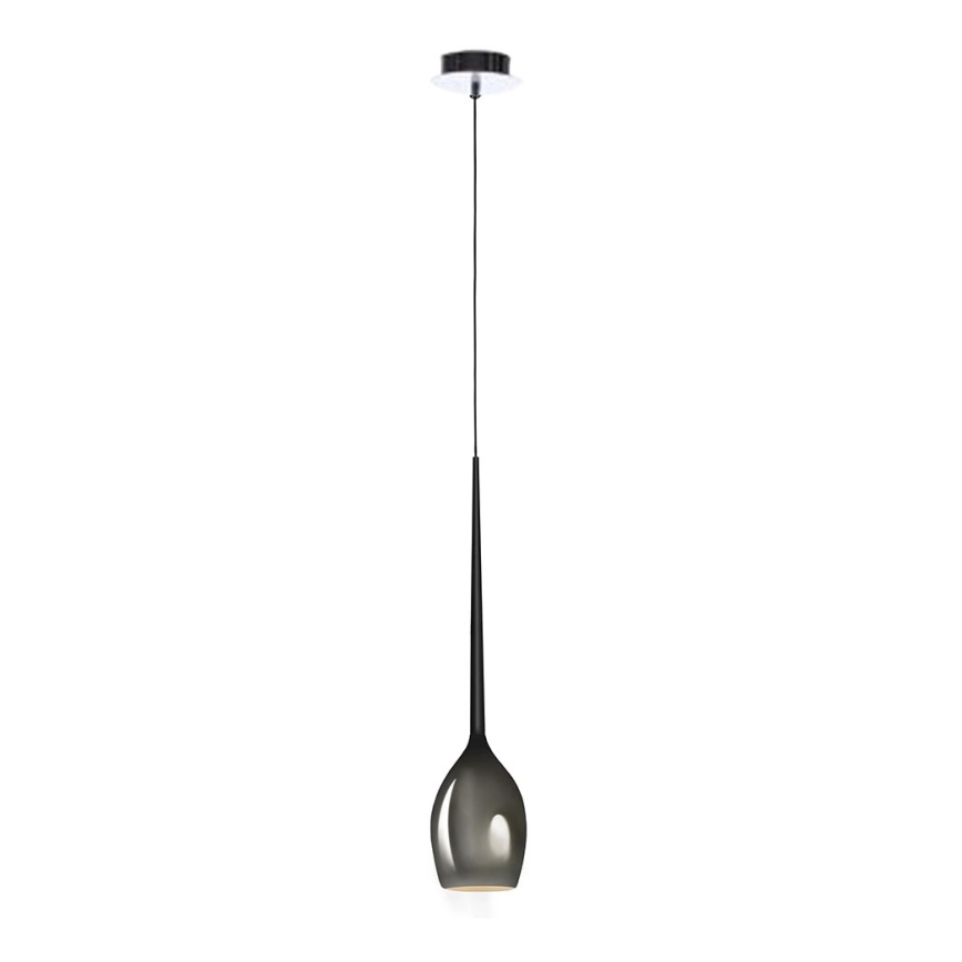 Azzardo - Udskiftningsglas til lysekrone IZZA diameter 13 cm grå