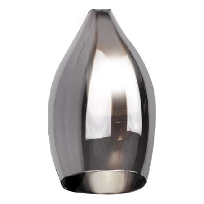Azzardo - Udskiftningsglas til lysekrone IZZA - sort diameter 13 cm