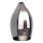 Azzardo - Udskiftningsglas til lysekrone IZZA - sort diameter 13 cm
