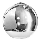 Azzardo - Udskiftningsglas til lysekrone SILVER diameter 35 cm