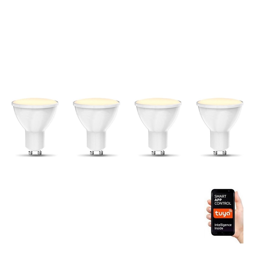 B.K. Licht 1261 - SÆT 4x LED-pære dæmpbar GU10/5,5W/230V Wi-Fi Tuya 2700K