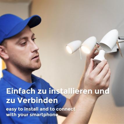 B.K. Licht 1261 - SÆT 4x LED-pære dæmpbar GU10/5,5W/230V Wi-Fi Tuya 2700K