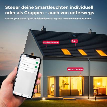 B.K. Licht 1261 - SÆT 4x LED-pære dæmpbar GU10/5,5W/230V Wi-Fi Tuya 2700K