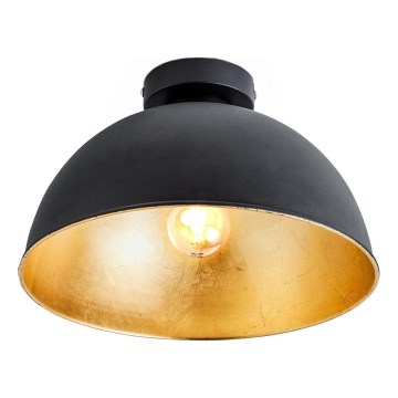 B.K. Licht 1322 - Loftlampe 1xE27/60W/230V sort/guldfarvet