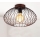 B.K. Licht 1471 - Loftlampe RETRO 1xE27/40W/230V kobberfarvet