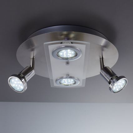 B.K. Licht BKL 1026 - LED spotlamper ORION 4xGU10/3W/230V