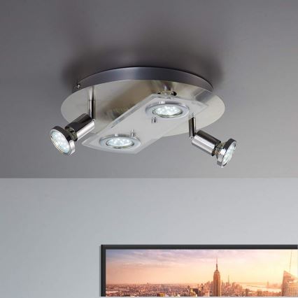 B.K. Licht BKL 1026 - LED spotlamper ORION 4xGU10/3W/230V