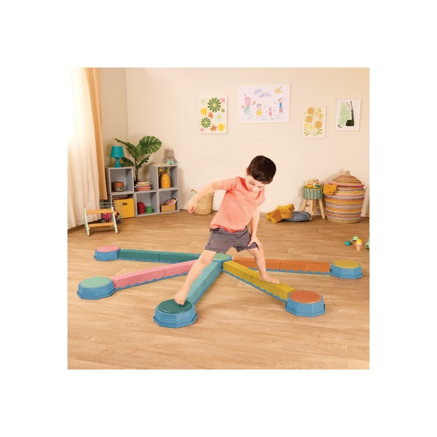 B-Toys - Balancesten til børn BALANCE & HOP 6 stk.