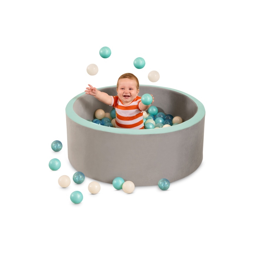 B-Toys - Boldgrav til børn diameter 89 cm grå/turkis