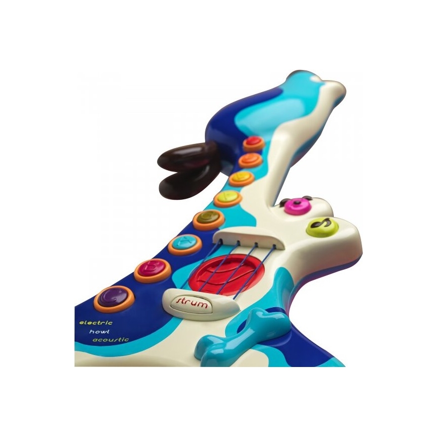 B-Toys - Elguitar til børn Hund Woofer 3xAA