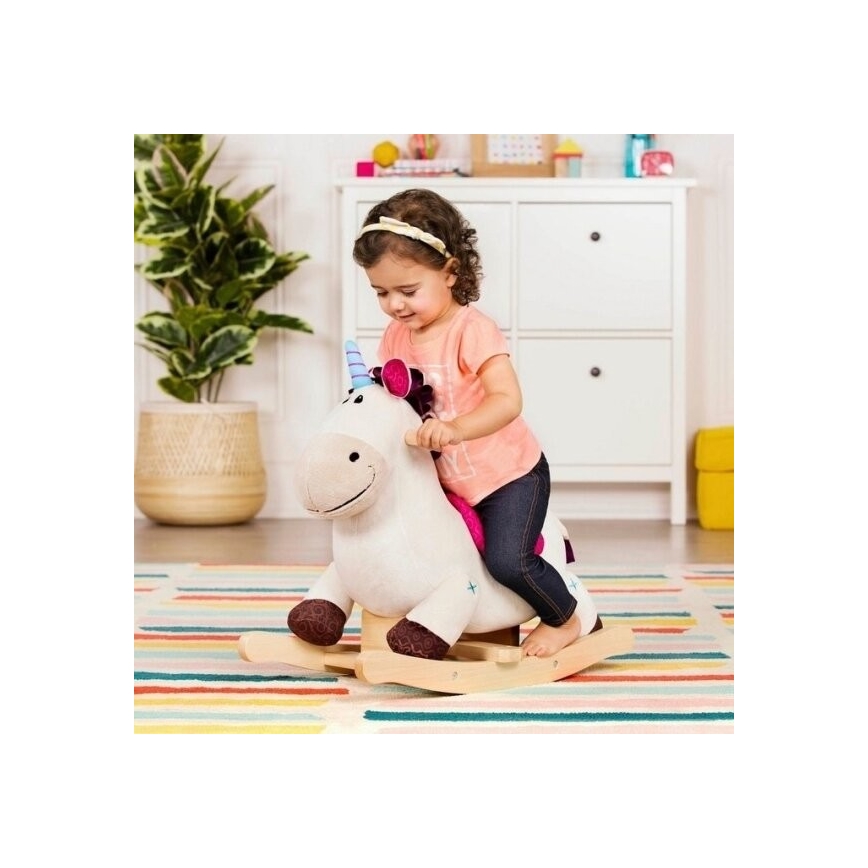 B-Toys - Gyngehest enhjørning DILLY DALLY poppel