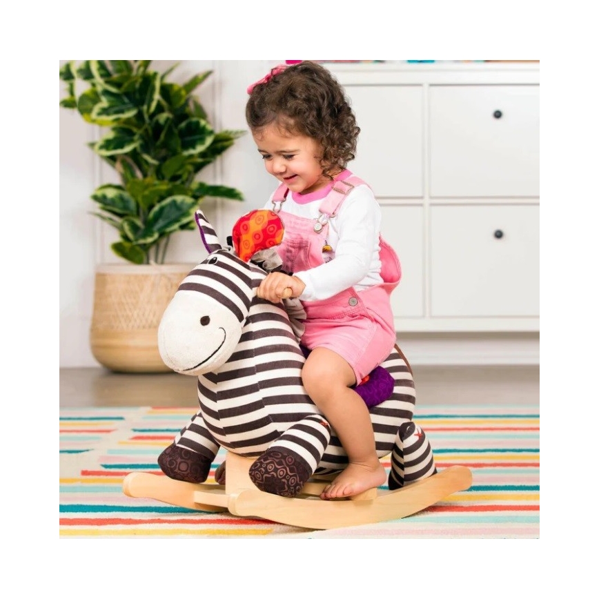 B-Toys - Gyngehest zebra KAZOO poppel