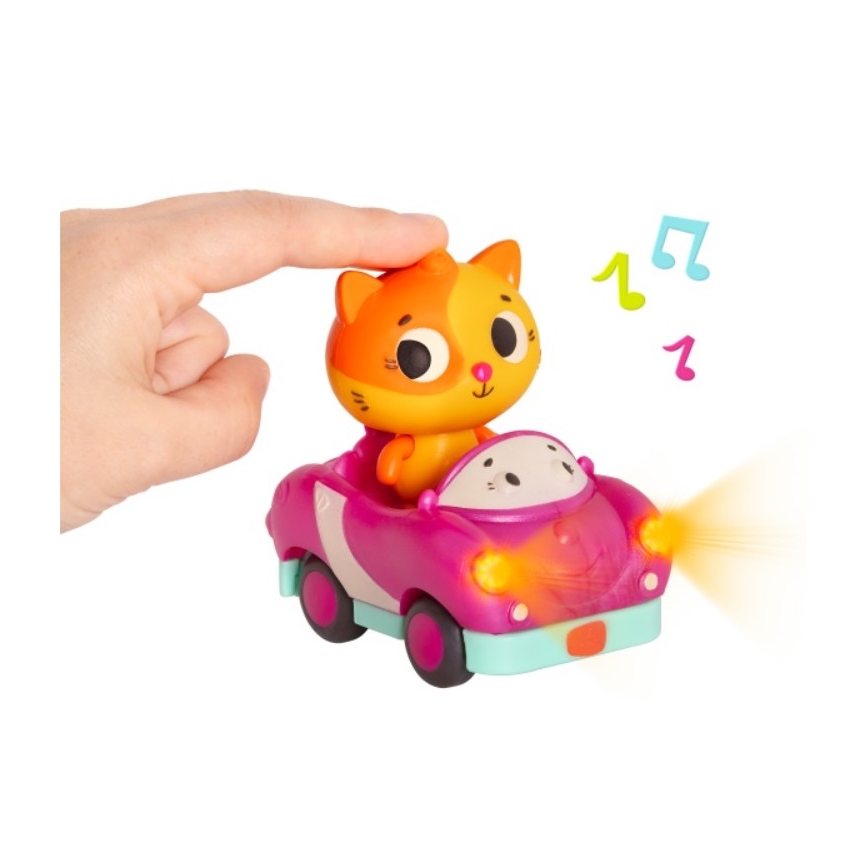 B-Toys - Lysende biler med melodi 3xAG13