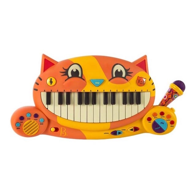 B-Toys - Piano med mikrofon til børn Cat 4xAA