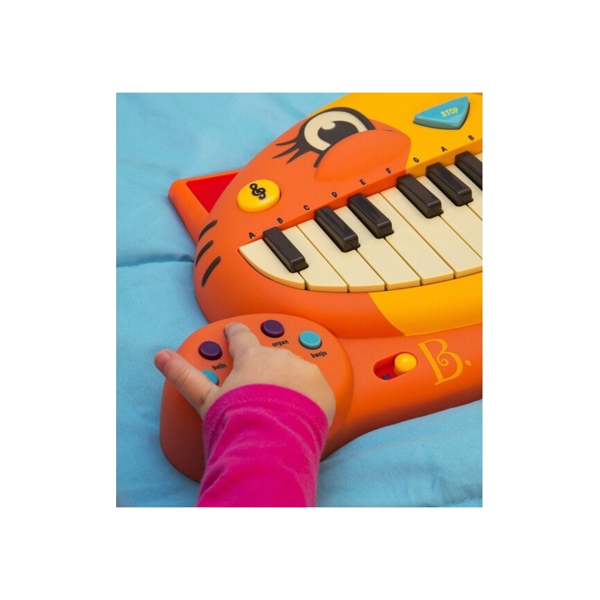 B-Toys - Piano med mikrofon til børn Cat 4xAA