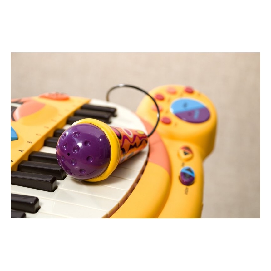 B-Toys - Piano med mikrofon til børn Cat 4xAA