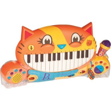 B-Toys - Piano med mikrofon til børn Cat 4xAA