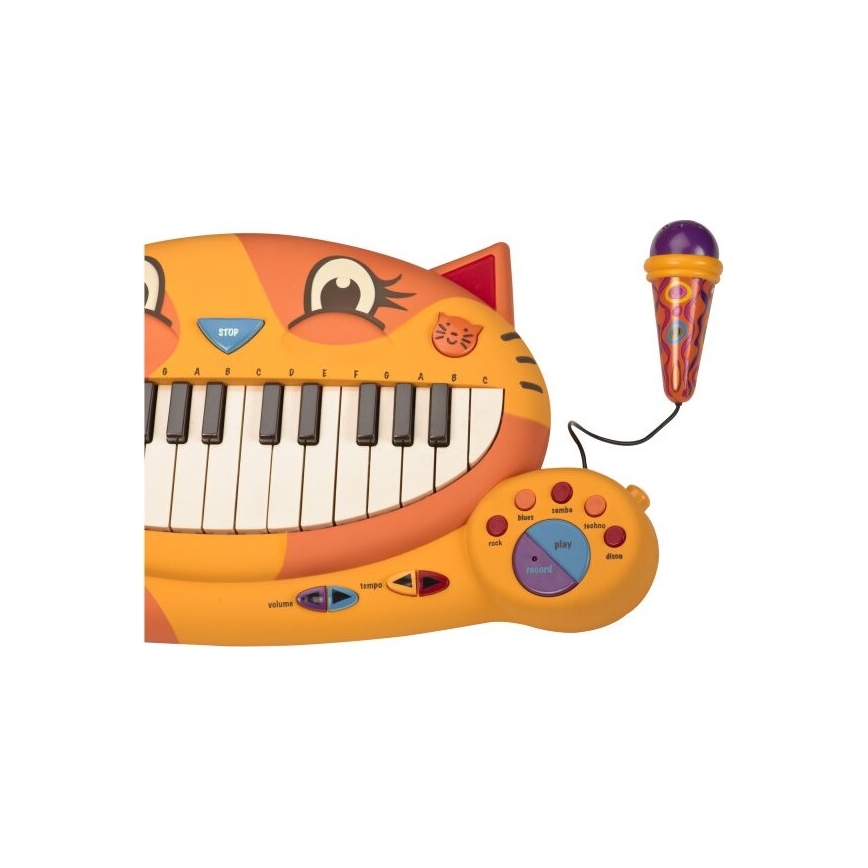 B-Toys - Piano med mikrofon til børn Cat 4xAA