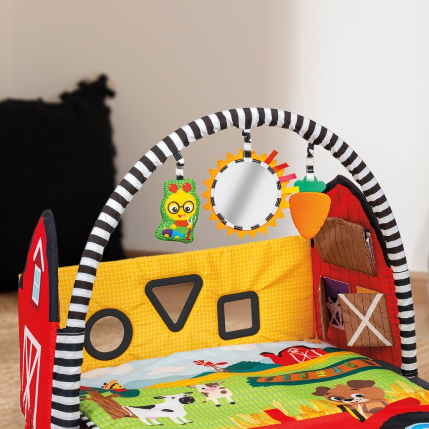 Baby Einstein - Babylegetæppe BUSY BARNYARD 4xAA