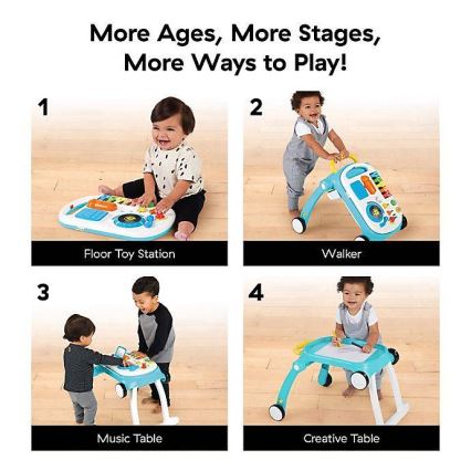Baby Einstein - Gåvogn med aktiviteter 4-i-1 MUSICAL MIX ‘N ROLL 3xAA