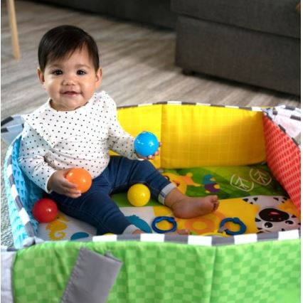 Baby Einstein - Legetæppe til børn 5-i-1 PATCH'S COLOR PLAYSPACE 3xAAA