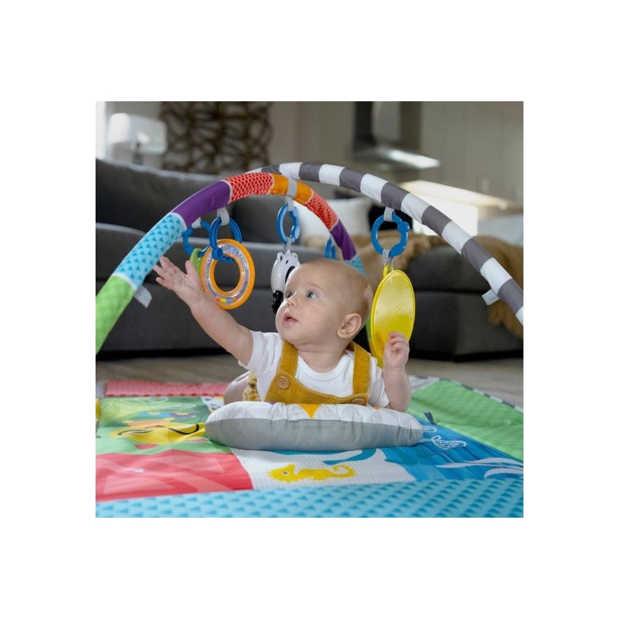 Baby Einstein - Legetæppe til børn 5-i-1 PATCH'S COLOR PLAYSPACE 3xAAA