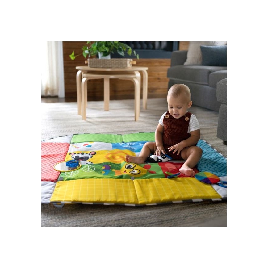 Baby Einstein - Legetæppe til børn 5-i-1 PATCH'S COLOR PLAYSPACE 3xAAA